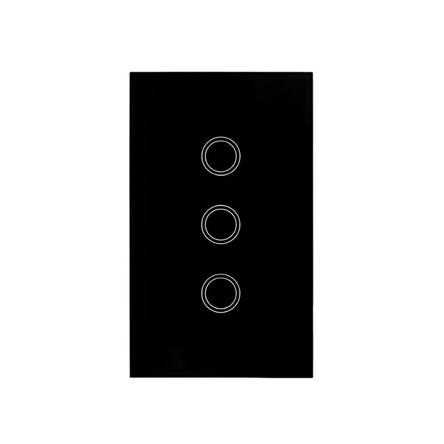 eWeLink WiFi Smart Touch Switch β 3 Gang Black (No Neutral)