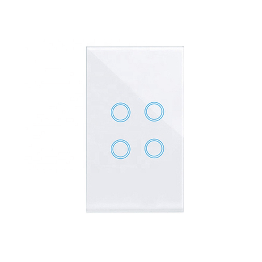 eWeLink WiFi Smart Touch Switch β 4 Gang White (No Neutral)